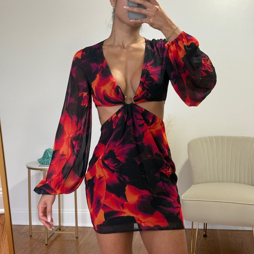 Mini dress - Flame